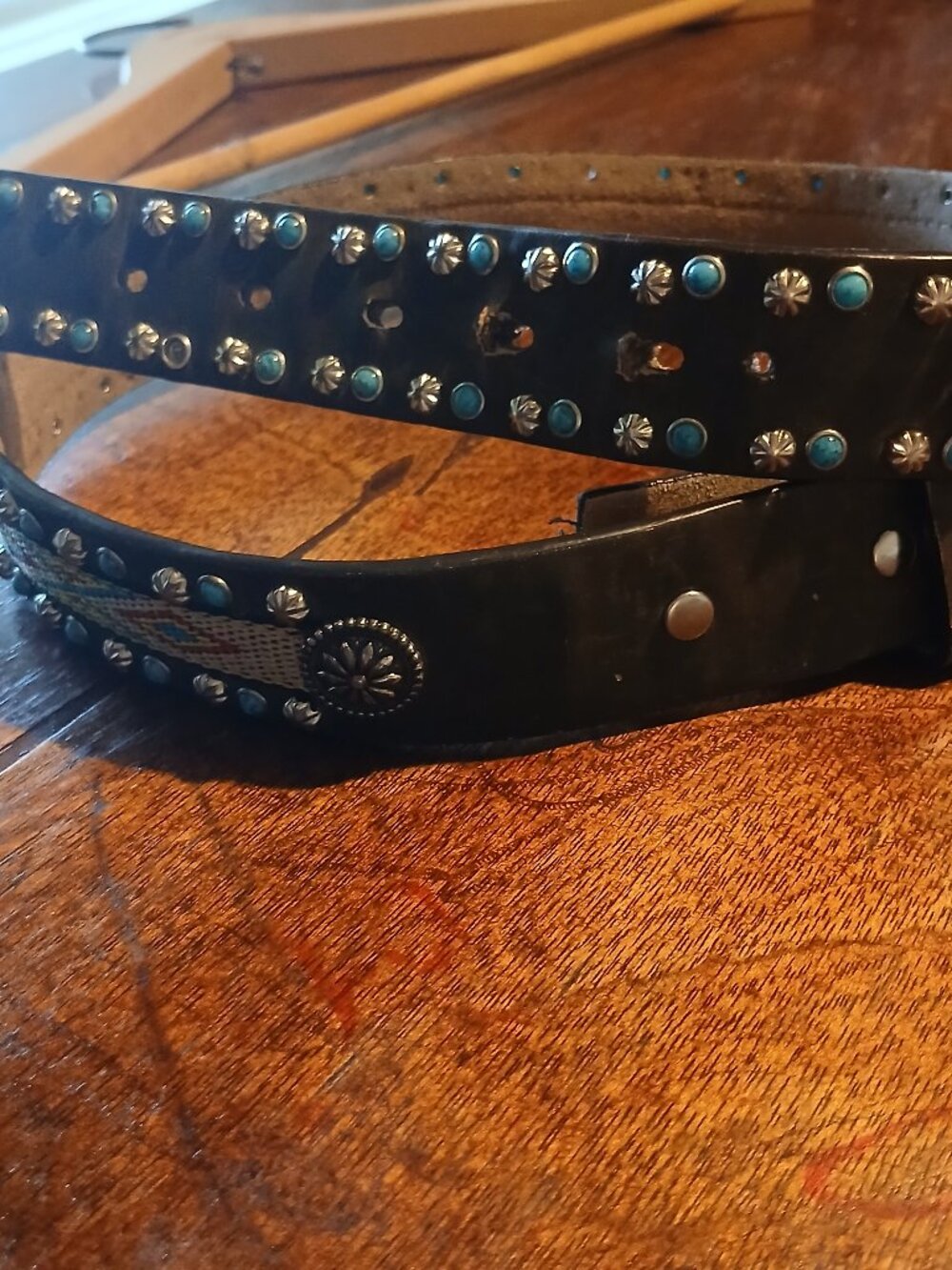 Nocona Western Buckleless Leather Belt Women's Size 28